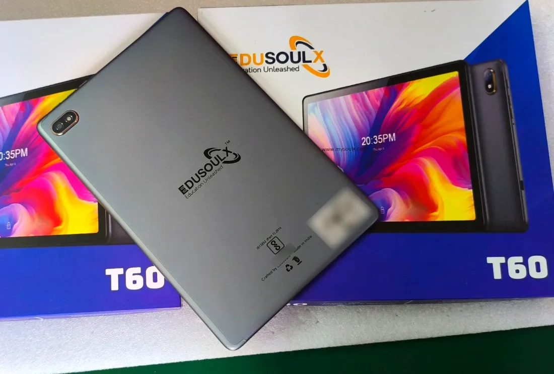 EduSoulX T60 back with dual camera
